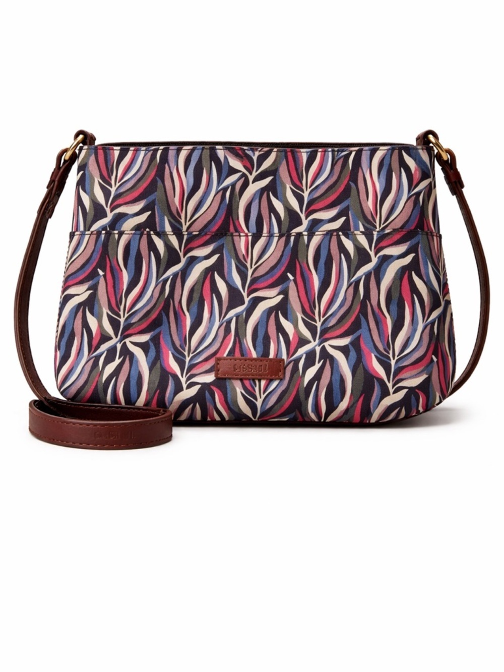 Fossil Leather Crossbody Bag Pattern Boho bag - Picture 2 of 14